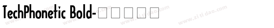 TechPhonetic Bold字体转换